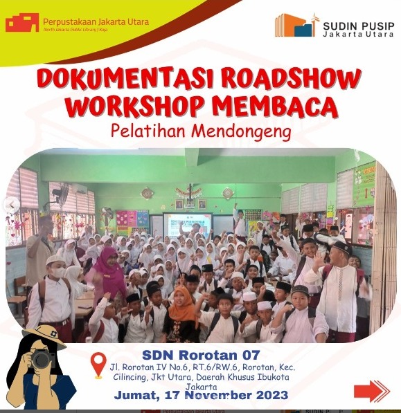 Roadshow Workshop Membaca Bersama Suku Dinas Perpustakaan Dan Kearsipan Kota Administrasi Jakarta Utara